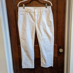 a.n.a. white crop jeans